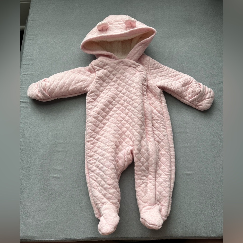 Carter’s - Pink - Quilted Hooded Bunting - 3 Months
